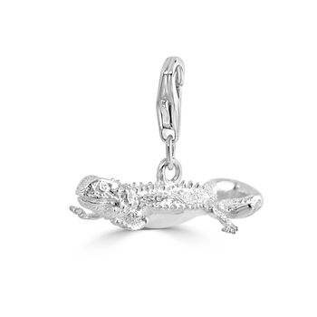 Bearded Dragon Charm Sterling Silver, 6 of 10