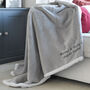 Personalised Maternity Mummy And Me Grey Blanket, thumbnail 2 of 6