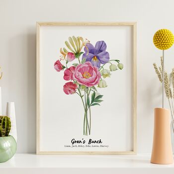 Birth Flower If Grandmas Were Flowers Print, 8 of 10