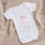Personalised Our 1st Father's Day Lion Design Bodysuit, thumbnail 1 of 3