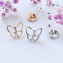 Butterfly Gold Or Silver Colour Modesty Pin, thumbnail 6 of 10