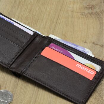 Personalised Men's Leather Wallet For Him, 4 of 6