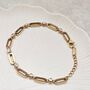Oval Link Diamond Bracelet, thumbnail 2 of 6