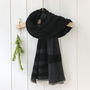 Pure Cashmere Striped Scarf, thumbnail 8 of 9