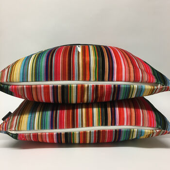 Fine Stripe Velvet Cushion, 3 of 5