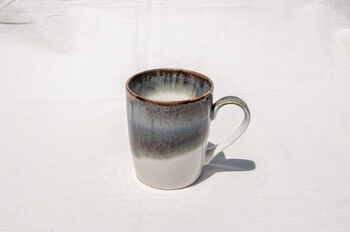 Brown U Shaped Handmade Porcelain Mug, 6 of 7