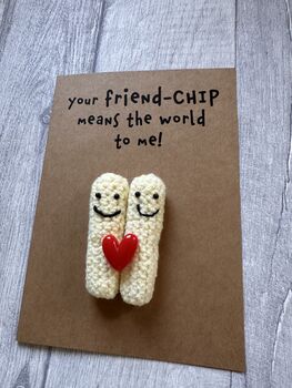 Chips Crochet Birthday Thank You Card Handmade, 11 of 12