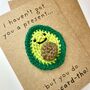 Avocado Funny Crochet Birthday Card Handmade, thumbnail 9 of 10