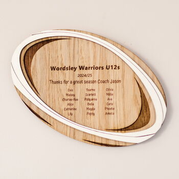 Personalised Rugby Coach Gift – End Of Season Team Thank You, 2 of 6