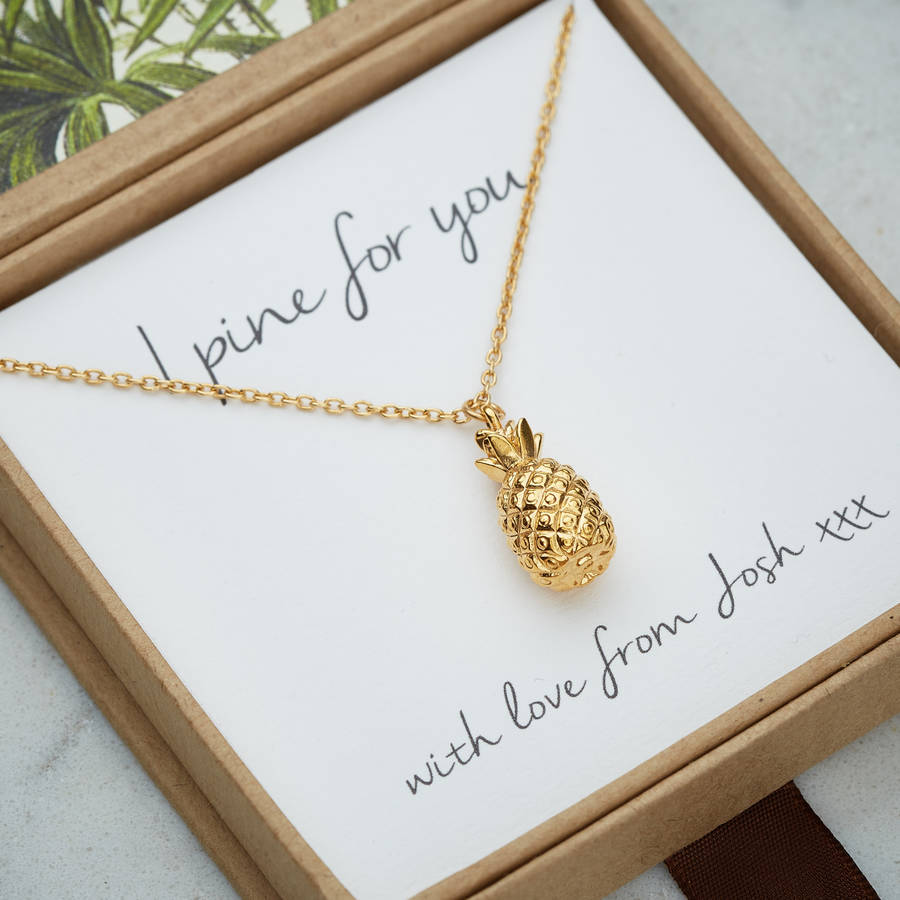 'I Pine For You' Charm Necklace, 1 of 2