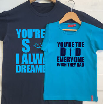 Personalised Dad And Son T Shirt Set, 3 of 9