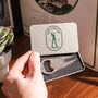 Personalised Golf Divot Multi Tool Credit Card Sized Tin Accessories For Him, thumbnail 1 of 5