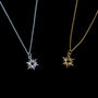 Star Necklace In Sterling Silver, 24ct Gold Vermeil, thumbnail 5 of 10