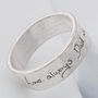 Personalised Memorial Handwriting And Ashes Ring, thumbnail 1 of 8