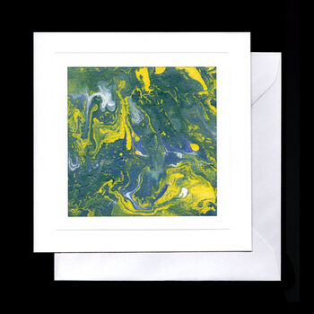 Set Of Four Hand Painted Greeting Cards 'Wave Seven', 3 of 6