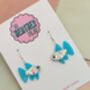 Sparkly Guppy Fish Earrings / Gift For Fish Keepers / Sparkly Fish Earrings, thumbnail 9 of 9