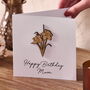 Personalised Birth Flower Keepsake Card, thumbnail 1 of 5