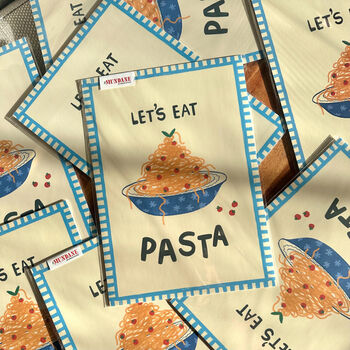 Let’s Eat Pasta A4 Art Print, 2 of 5
