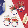 Union Jack And Gold Foiled Fun Glasses Eight Pack, thumbnail 1 of 3