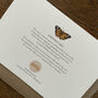 Illustrated Painted Lady Butterfly Card Blank Inside, thumbnail 2 of 6