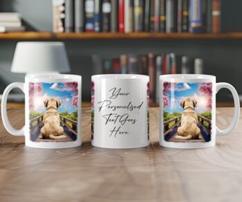 Personalised Labrador Retriever Bridge Dog Keepsake Gift Mug, 2 of 2