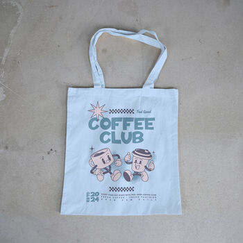 Coffee Tote Bag, Shoulder Bag, Cotton Canvas Tote, 5 of 6