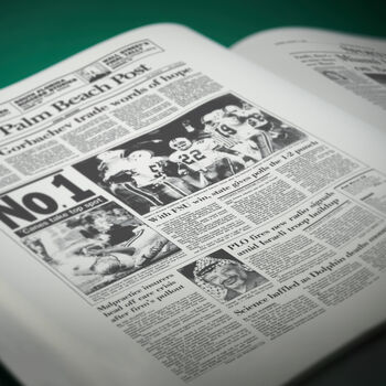 Miami Hurricanes College Football Personalised Newspaper History Book, 6 of 9