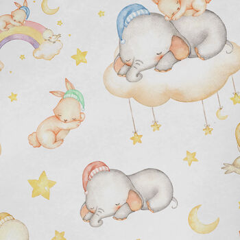 Elephants And Clouds Wrapping Paper Roll Or Folded, 2 of 2