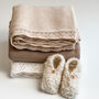 Personalised Organic Baby Blanket Oat, thumbnail 3 of 5