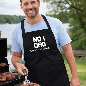 Dad Gifts Number One Dad Apron, 3 of 6