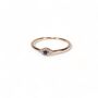 Eye Band Ring, Cz, Rose Or Gold Plated 925 Silver, thumbnail 3 of 8