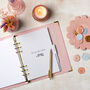 Personalised Blush Pink Wedding Planner And Organiser, thumbnail 4 of 9