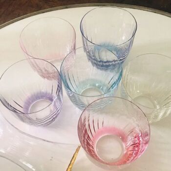 Set Of Six Colourful Glass Tumblers, 2 of 6