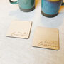 Personalised 'Mr And Mrs' Coaster Set, thumbnail 4 of 5