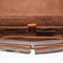 Top Grain Leather Briefcase Laptop Bag Mens, thumbnail 3 of 12