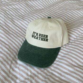 Personalised Embroidered Two Tone Slogan Cap, 5 of 8