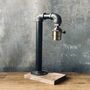 Steampunk Pipe Desk Lamp – Vintage Industrial Light, thumbnail 2 of 6