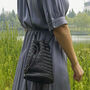 Woven Leather Cross Body Beach Bag, thumbnail 1 of 11