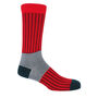 Oxford Stripe Scarlet Luxury Crew And Trainer Men’s Socks, thumbnail 5 of 5
