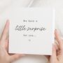 Little Surprise Pregnancy Announcement Card, thumbnail 1 of 6