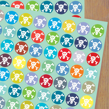 Skulls Gift Wrap Two Sheets, 2 of 5