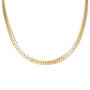18ct Gold Plated Chunky Flat Snake Chain Necklace, thumbnail 2 of 5