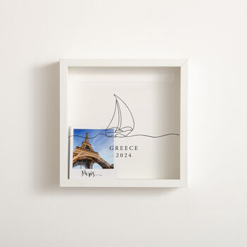 Personalised Travel Memory Frame Sail Boat, 3 of 6