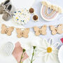 Personalised Wooden Bunting Butterfly And Name, thumbnail 4 of 5