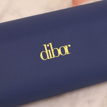 Personalised Midnight Blue Trio Watch Case, 6 of 8