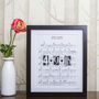Personalised Special Date Sheet Music Art Print, thumbnail 2 of 8