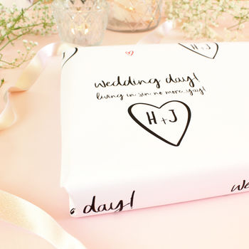 Funny Wedding Day Personalised Wrapping Paper, 2 of 3