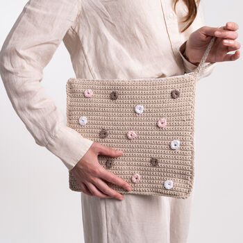 Emma Clutch Bag Easy Crochet Kit, 2 of 10