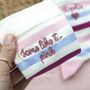Pink Personalised Name Bamboo Socks Gift For Her, thumbnail 2 of 4