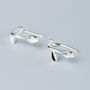 Sterling Silver Leaf Vine Drop Earrings, thumbnail 4 of 7